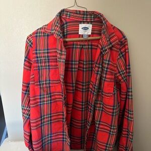 Old Navy Women’s Red Plaid Shirt